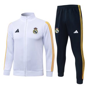Conjunto Real Madrid 2026/27 - Blanco con detalles amarillos